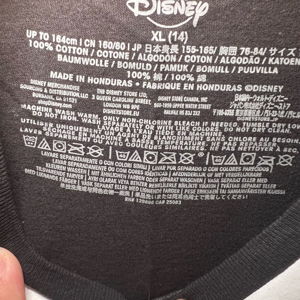 Disney Black and Orange Halloween Mickey Short Sleeve Tee - Picture 5 of 5